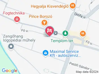 Fűtetős Dombház Üröm a térképen