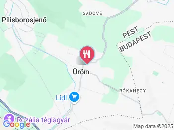 Öreg Sváb Étterem Üröm a térképen