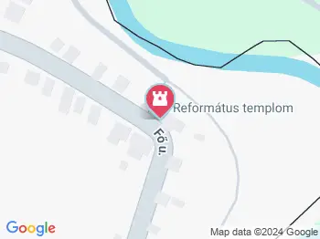 Református templom Uszka a térképen