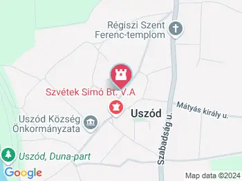 Benedek Péter Emlékház Uszód a térképen