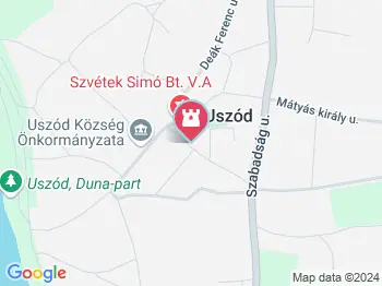 Boldizsár Ház Uszód a térképen