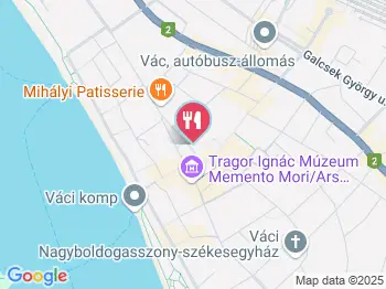 Adullám Kávézó Vác a térképen