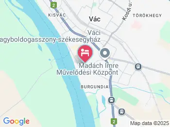 Althann Vendégház és Konferencia Központ Vác a térképen