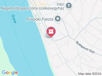 Bicikli fa Vác a térképen