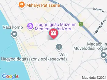 Boldog Vácz Remete Vác a térképen