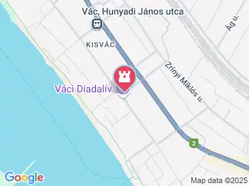 Diadalív Vác a térképen