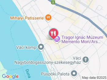 Duna Presszó Vác a térképen