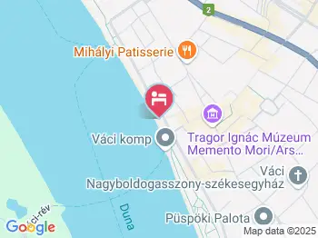 DunapArt Apartman Vác a térképen