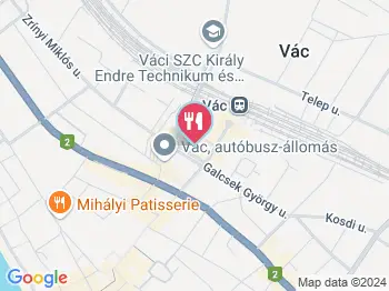 Édes Vonal Cukrászda Vác a térképen