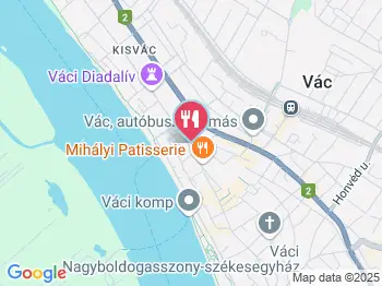 Floch Cukrászat Vác a térképen