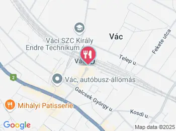 Fornetti Látványpékség - Vác Vasútállomás Vác a térképen