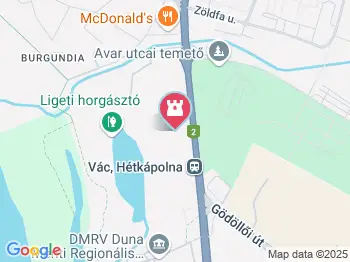 Hétkápolna Kálvária Vác a térképen