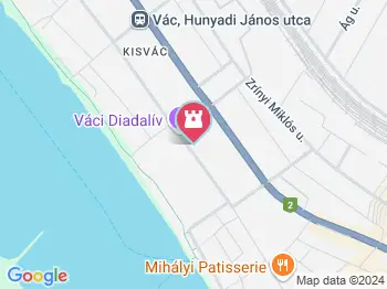 Kolodko: Mária Terézia miniszobor Vác a térképen