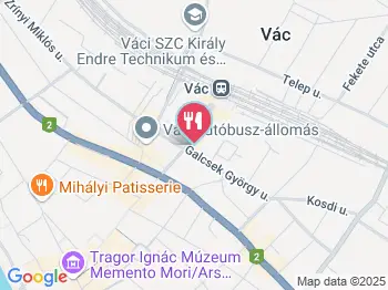 Lipóti Pékség Vác a térképen