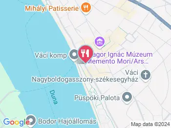 Lujza & Koriander Vác a térképen