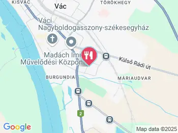 Don Papa Menza Vác a térképen