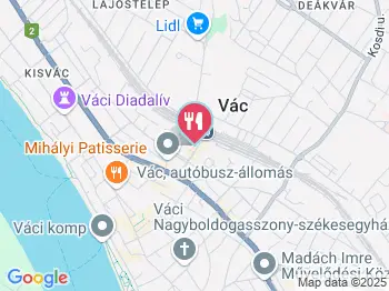 Pampalini Pizzeria Vác a térképen