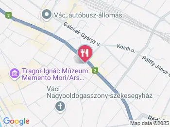 Pesti Pipi - Vác Vác a térképen