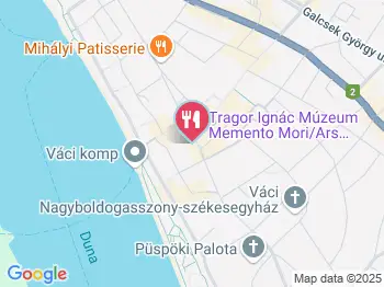 Püspökfalat Bisztró Vác a térképen