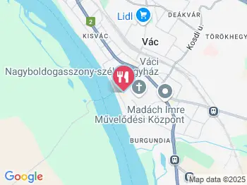 Remete-Pince Étterem Vác a térképen