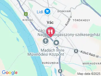 Rubra Art Lounge Vác a térképen