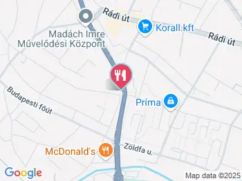 Sarokház Étterem Vác a térképen