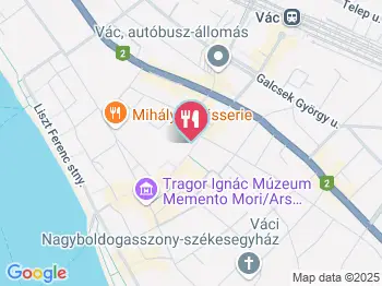 Váci Donác Vác a térképen