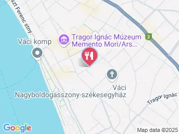 Kürtőskalács Vác a térképen