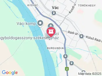 Váci Szent Kereszt ferences templom Vác a térképen