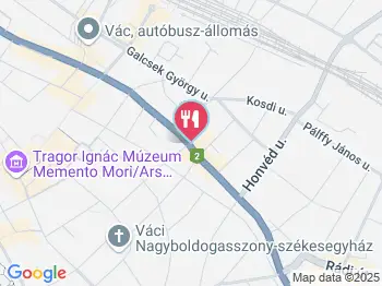 Zorba Gyros Bár Vác a térképen