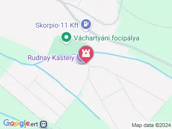 Rudnay-kastély Váchartyán a térképen