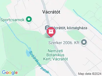 Vácrátóti Arborétum Vácrátót a térképen