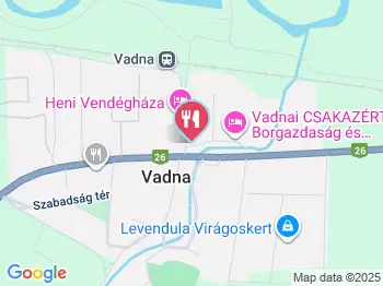 Mosoly büfé Vadna a térképen