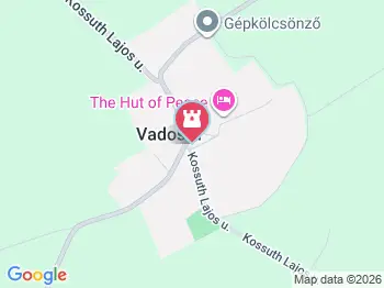 Evangélikus templom Vadosfa a térképen
