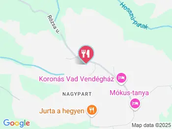 Koronás Vad Étterem Vágáshuta a térképen