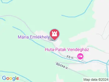 Mária emlékhely Vágáshuta a térképen