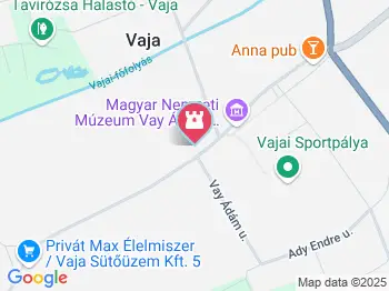 MNM - Vay Ádám Múzeum Vaja a térképen