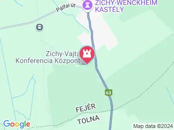 Zichy kastély Vajta a térképen
