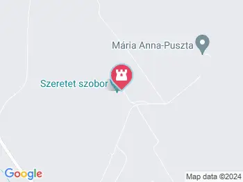 Love by Milov - Szeretet szobor Vál a térképen