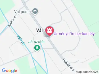 Ürményi-Dreher-kastély Vál a térképen