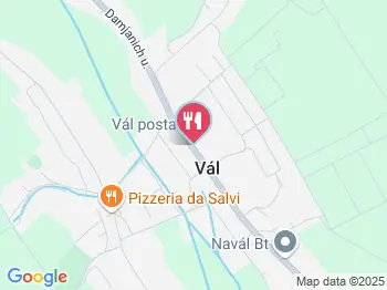 Válvölgye Étterem & Pizzéria Vál a térképen