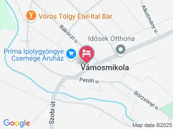 Vadregény Vendégház Vámosmikola a térképen