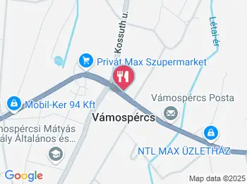 Csati Pékség Vámospércs a térképen