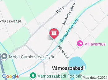 Millenniumi emlékkereszt Vámosszabadi a térképen