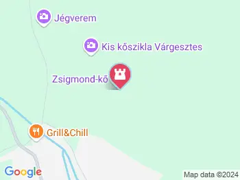 Zsigmond-kő Várgesztes a térképen