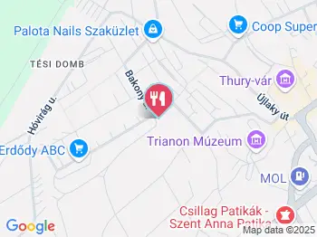 Bácska kocsma Várpalota a térképen