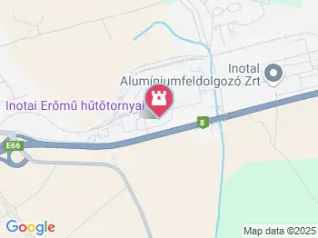 Inotai hőerőmű Várpalota a térképen