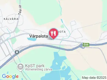 Kastélydomb Kávézó és Étterem Várpalota a térképen