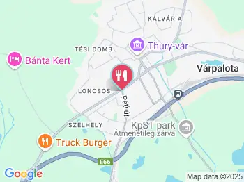 Két Bagoly Étterem Várpalota a térképen