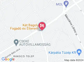 Két Bagoly Fogadó Várpalota a térképen